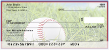Blue & Red Baseball Team Personal Checks