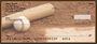 Orange & Black Baseball Team Personal Checks
