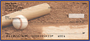 Orange & Blue Baseball Team Personal Checks