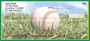 Green & Yellow Baseball Team Personal Checks