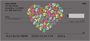 Colorful Skull of Hearts Personal Checks
