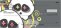 Neon Skulls Personal Checks