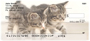 Cute Kittens Side Tear Personal Checks