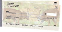 Big Horned Buck Deer Side Tear Personal Checks