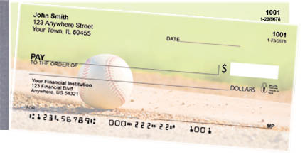 Baseball Side Tear Personal Checks