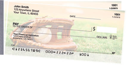 Baseball Side Tear Personal Checks