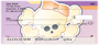 Girly Skulls Top Stub Personal Checks