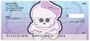 Girly Skulls Top Stub Personal Checks