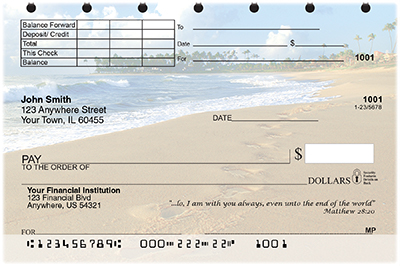 Scenic Scriptures Top Stub Personal Checks