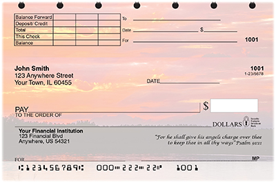 Scenic Scriptures Top Stub Personal Checks