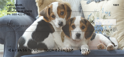 Cute Puppies Personal Checks 