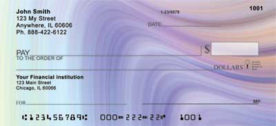 wing across your check backgrounds as they pass is all directions along your checks.