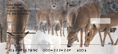 Deer in Winter Personal Checks 