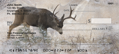 Deer In Winter Checks