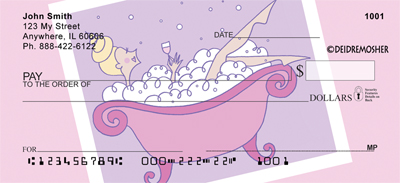 Bubbles by Deidre Mosher Personal Checks