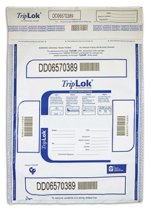 Deposit Bag 12'' X 16'' TripLok, white w/pocket