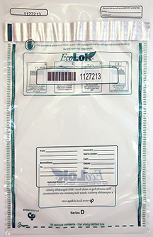 Deposit Bag 12'' X 16'' EcoLok, clear