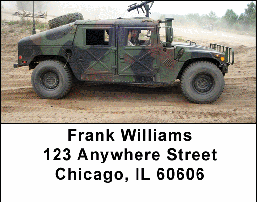Hummers and Humvees Address Labels