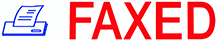 ''Faxed'' Message Stamp