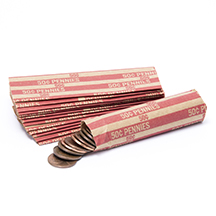 Penny Flat Striped Coin Wrappers