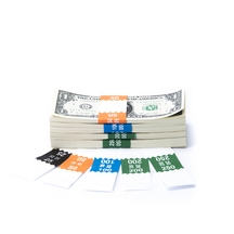 Saw-Tooth Color-Coded Low Dollar Currency Band Set