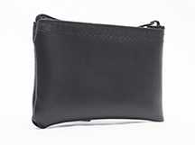 Black Zipper Wallet  3 X 4.5