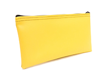 Yellow Zipper Bank Bag 5.5 X 10.5