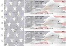 American Flag Standard Itemized Invoice Business Checks