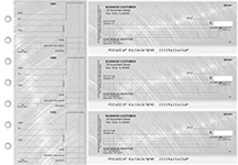 Brushed Metal Itemized Counter Signature Business Checks