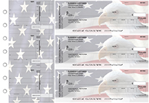 American Flag Invoice Business Checks