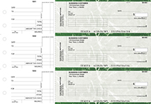 Green Marble Standard Invoice Business Checks
