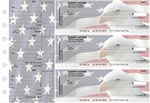 American Flag Standard Invoice Business Checks