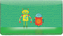 Robot Friends Leather Cover