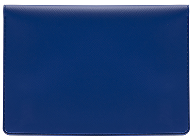 Blue Vinyl Top Stub Checkbook Cover