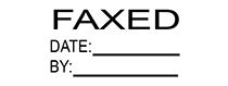Faxed Date Stamp