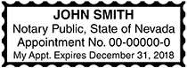 Nevada Public Notary Rectangle Stamp