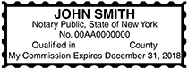 New York Public Notary Rectangle Stamp