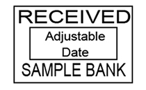 Received Adjustable Date Stamp