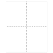 W-2 4-up Box BLANK format, one employee per page