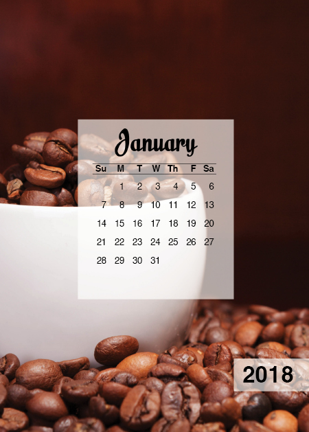 Cup of Joe Easel Calendar