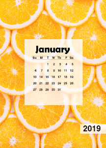 Fruit Easel Calendar