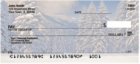 Snowy Woodland Personal Checks