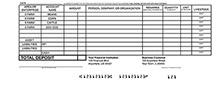 Loose Business Deposit Slips Agriculture Account