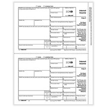 1099-INT Interest Payer or State Copy C Cut Sheet