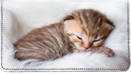 Sleepy Kittens Leather Cover