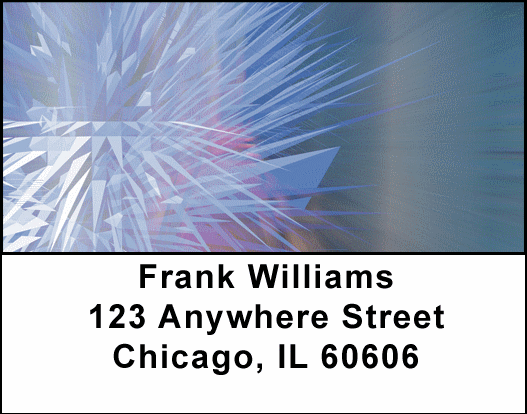 Electric Blue Address Labels