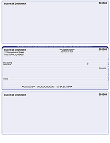 Blue Middle Check Laser