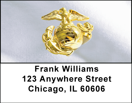 Marine Corps Emblem Address Labels