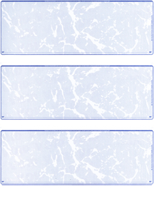 Blue Marble Blank Stock For 3 to a Page Voucher Computer Checks