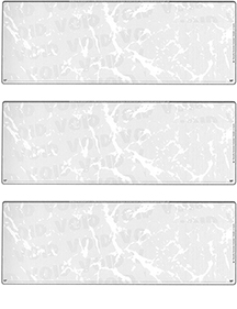 Grey Marble Blank 3 Per Page Laser Checks